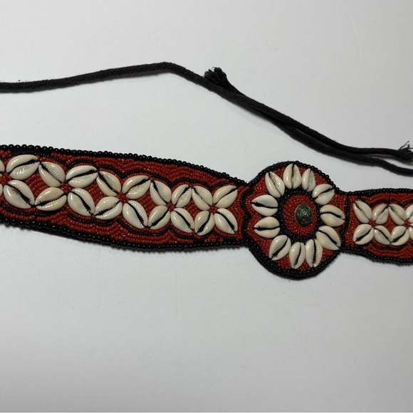 Beautiful Turquoise, Shell and Bead Statement Belt. Can Fit Most Sizes. 65” Long main image 16